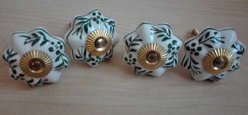 Blue & White Ceramic Drawer Knobs