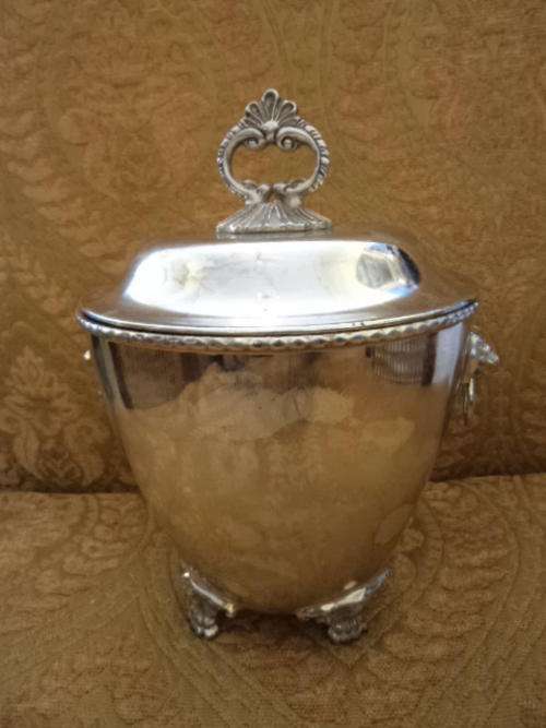 Silver plated ice bucket