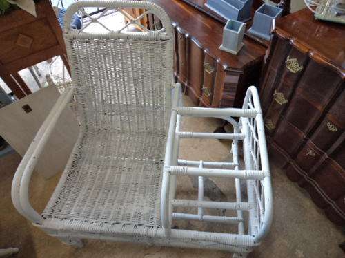 White Cane Seater