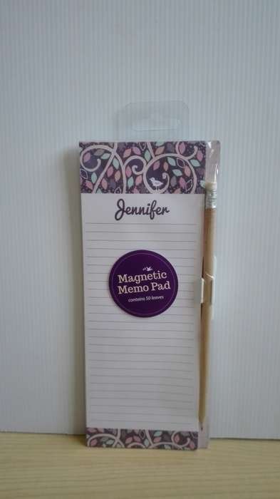 Magnetic Memo Pad - Jennifer