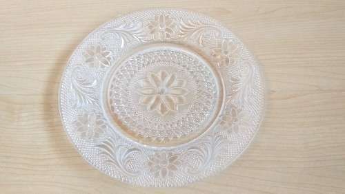 Vintage Glass Plate - width 21cm