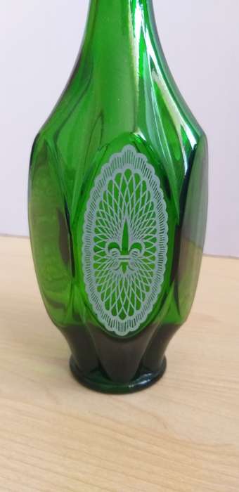Green Glass Decanter
