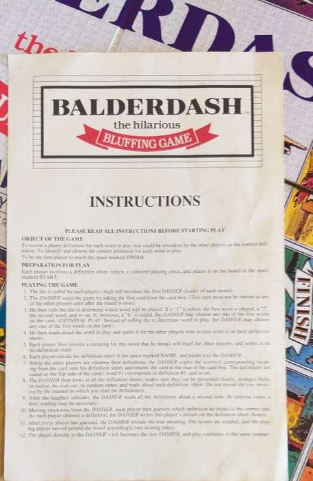 Balderdash Bluffing Game (Arlenco)