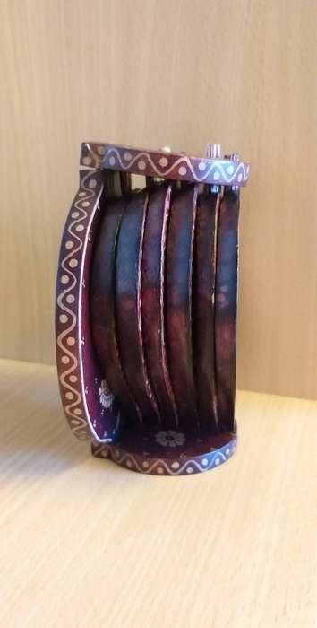 Set of 6 Wooden Leaf Shape Coasters