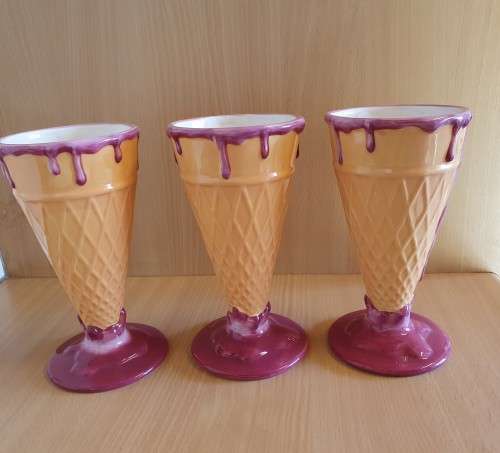 Set of 2 - Gelatto Dessert Bowl with Spoon