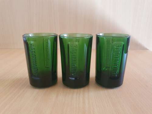 Set of 6 Green Jägermeister Shot Glasses