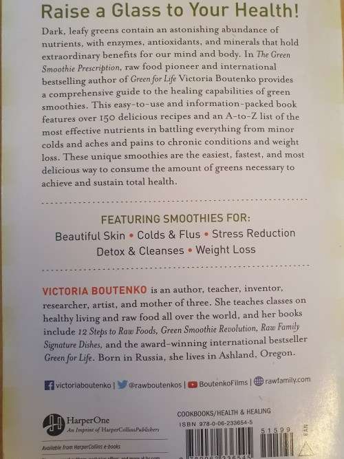 The Green Smoothie Prescription : Victoria Boutenko (Paperback)