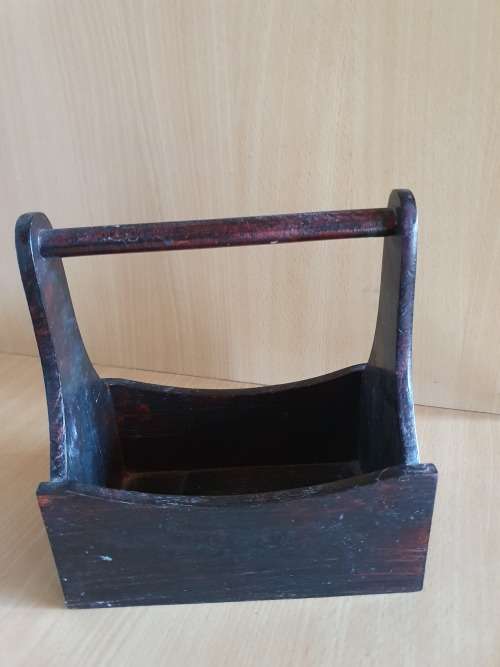 Wooden Caddy (16cm x 10cm height 20cm)