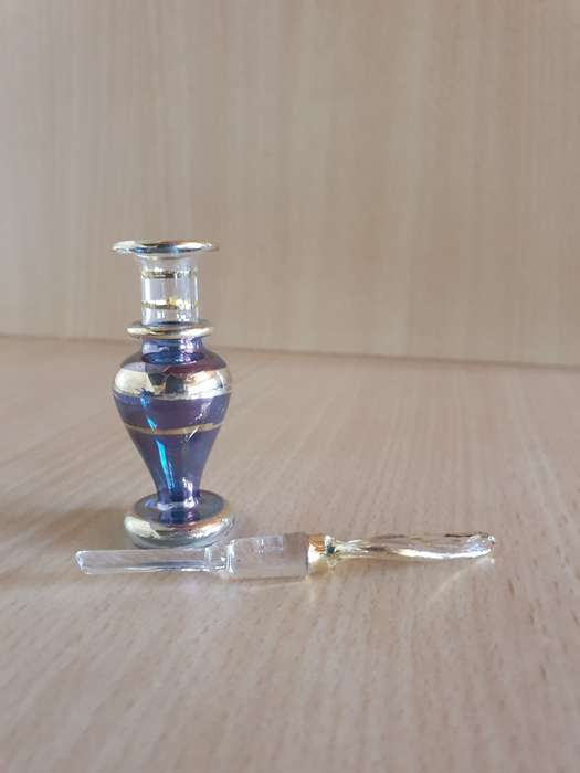 Miniature Glass Perfume Bottles - height 5cm width 3cm