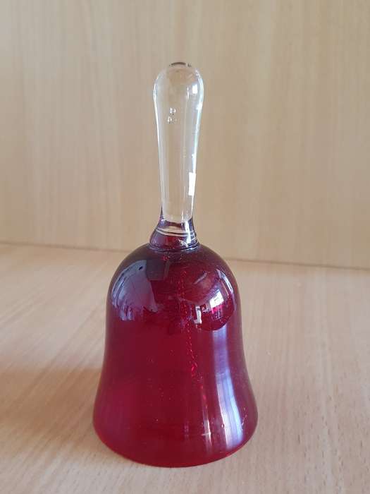 Red Glass Bell `Mother`