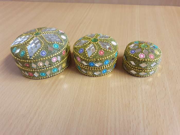 Set of 3 Round Trinket Holders