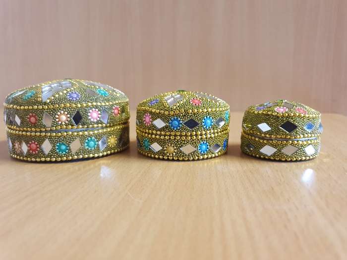 Set of 3 Round Trinket Holders