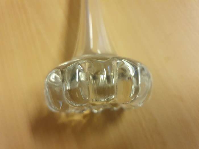 Long Narrow Clear Glass Vase