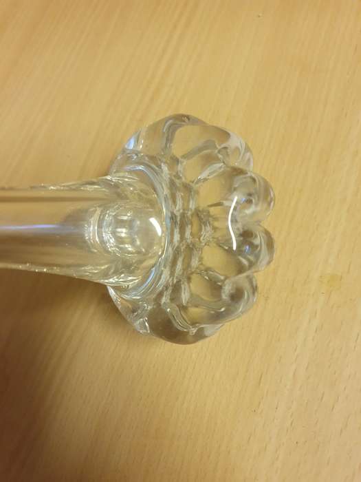 Long Narrow Clear Glass Vase