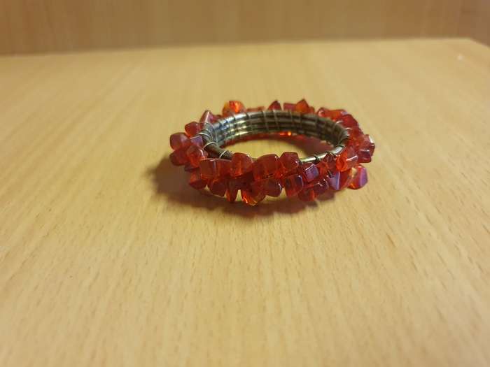 Set of 6 Red Napkin Rings