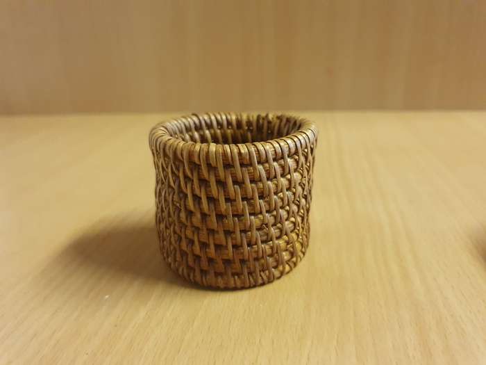 Set of 2 Rattan Napkin Rings
