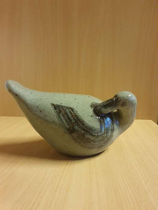 Stoneware Bird Figurine