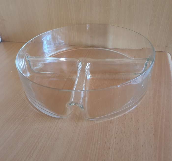 3 Divison Glass Bowl/Server