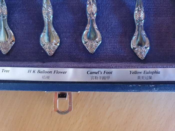 Vintage Silver Plated Hong Kong Collectors Treasury Teaspoons