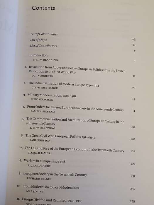The Oxford Illustrated History of Modern Europe: Edited by T.C. Blanning (Hardcover)