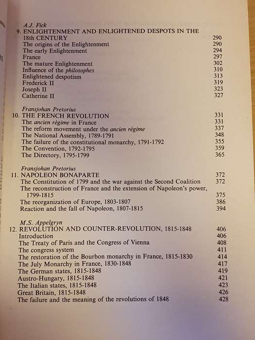 Europe 1555-1848 : Editors Theo van Wijk, M.C. van Zyl (Paperback)
