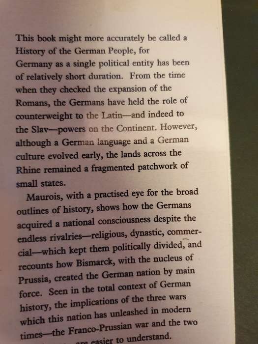 An Illustrated History of Germany , Andre Maurois (Hardcover)