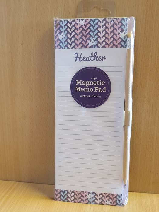 Magnetic Memo Pad - Heather