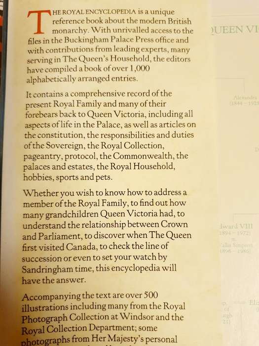 The Royal Encyclopedia Edited by Ronald Allison & Sarah Riddell (Hardcover)