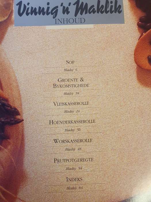 Vinnig & Maklik - kasserolgeregte, sop & nog wat