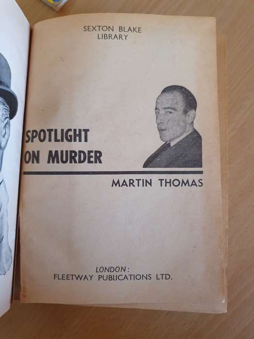 Sexton Blake Library - Spotlight on Murder: Martin Thomas