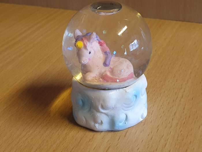Small Pegasus Snow Globe (6cm x 6cm)