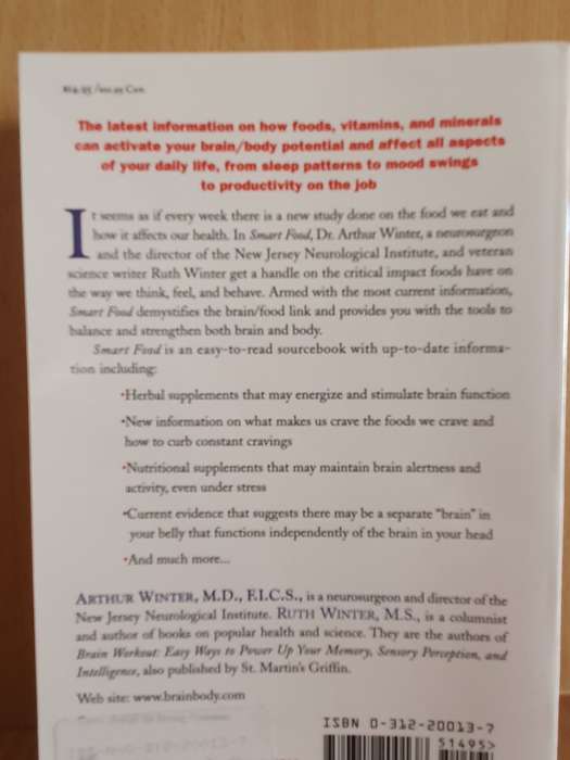 Smart Food - Diet and Nutrition for Maximum Brain Power: Arthur Winter, Ruth Winter