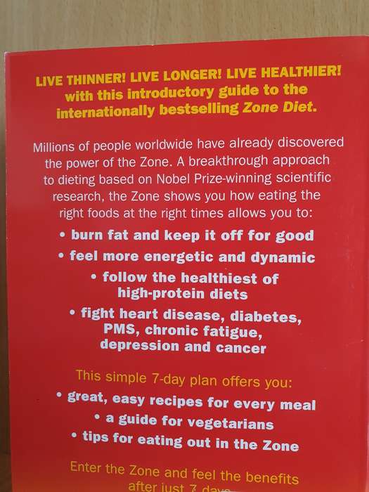 The 7-day Zone Diet Barry Sears, Ph.D. (Paperback)