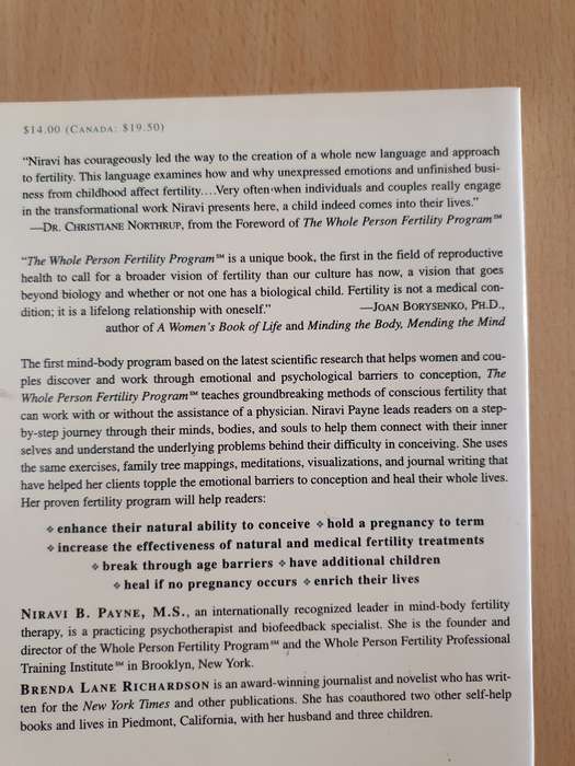 The Whole Person Fertility Program : Niravi B. Payne, M.S. (Paperback)
