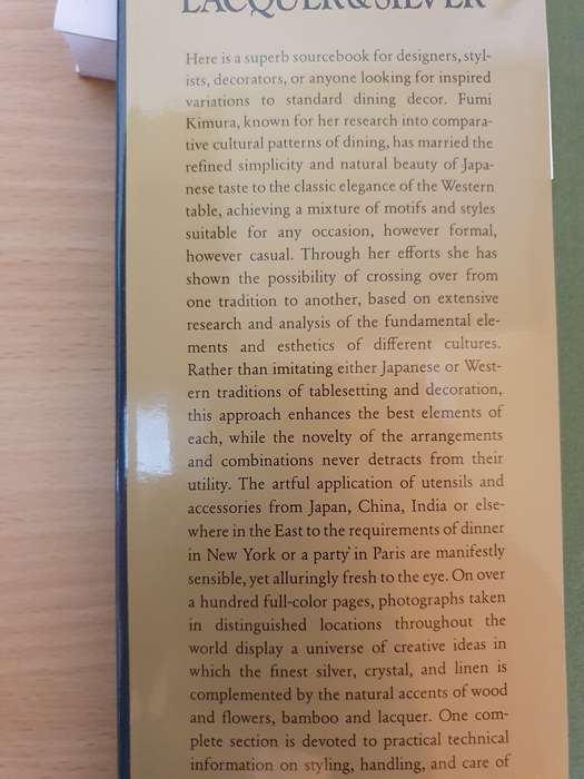 Lacquer & Silver - Oriental Elegance for Western Tables: Fumi Kimura (Hardcover)