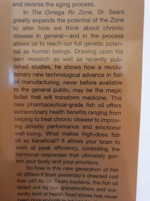 The Omega RX Zone - The miracle of the new high-dose fish oil: Dr. Barry Sears (Hardcover)