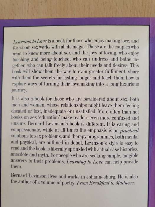 Learning to Love - A Guide to Successful Lovemaking: Bernard Levinson (Paperback)