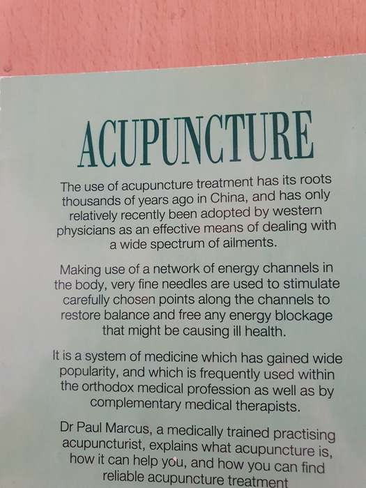 Thorsons Introduction Guide to Acupuncture : Dr Paul Marcus (Paperback)