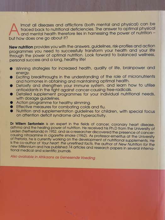 New Nutrition : Dr Willem Serfontein (Paperback)