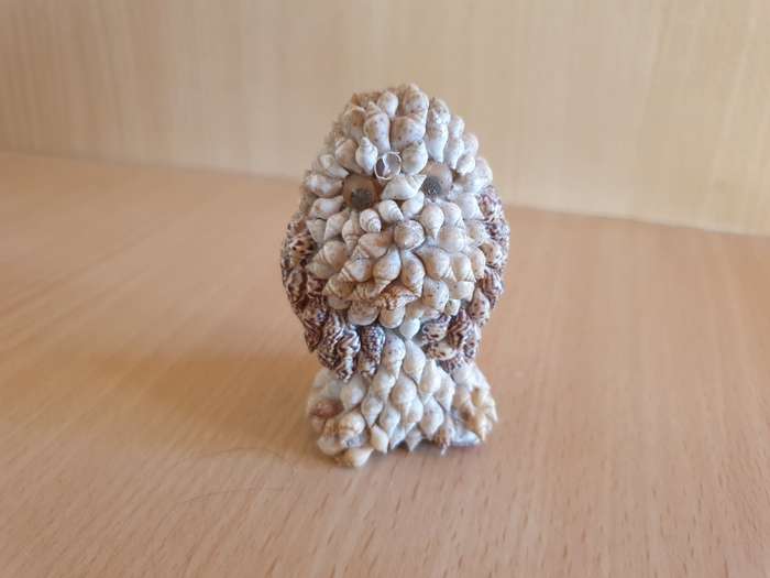 Small Shell Owl Figurine  (7cm x 5cm)