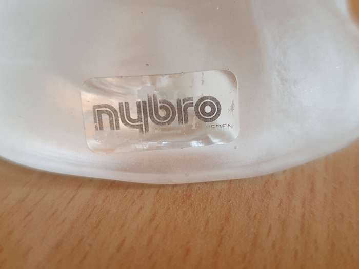 Nybro Glass Viking Figurine, Made in Sweden