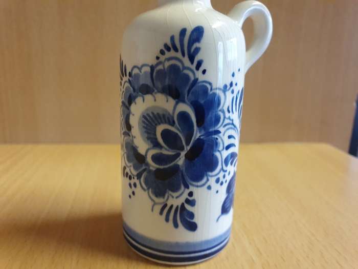 Small Blue & White Handpainted Delft Jug - 10cm x 4cm