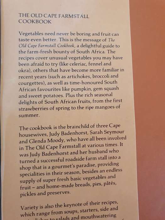 The Old Cape Farmstall Cookbook: Judy Badenhorst, Glenda Moody, Sarah Seymour (Hardcover)