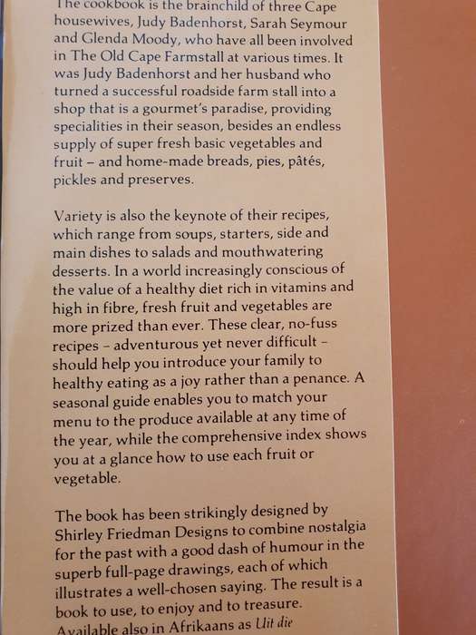 The Old Cape Farmstall Cookbook: Judy Badenhorst, Glenda Moody, Sarah Seymour (Hardcover)