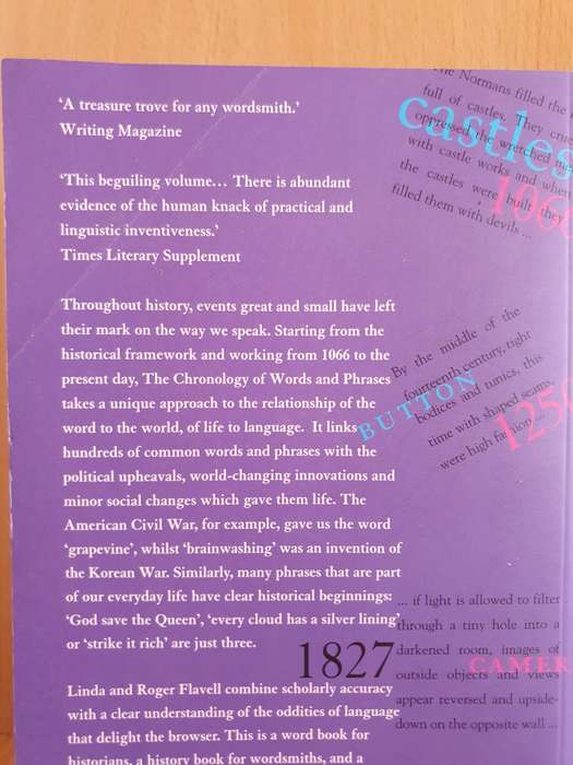 The Chronology of Words & Phrases : Linda and Roger Flavell (Paperback)