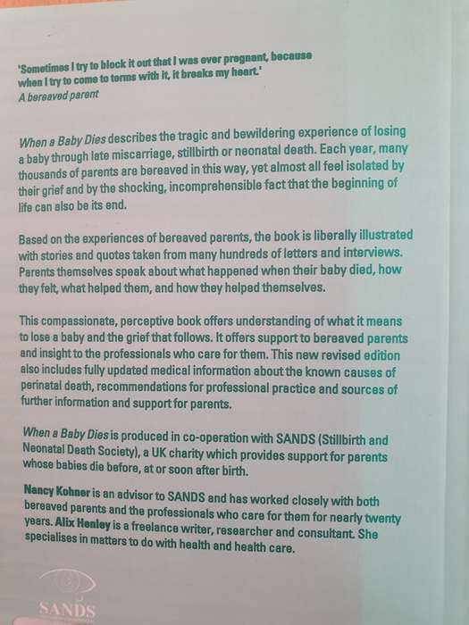 When a Baby Dies - The Experience of Late Miscarriage, Stillbirth : N. Kohner, Alix Henley