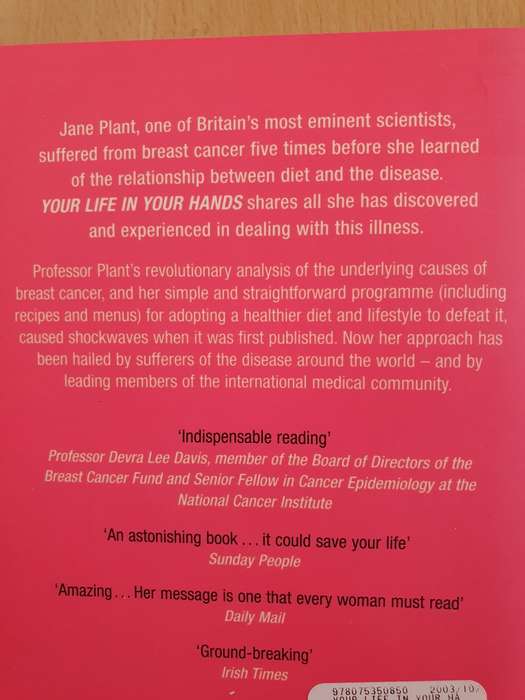 Your Life in Your Hands: Professor Jane Plant (Paperback)