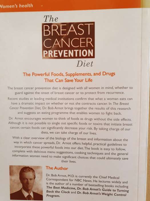 The Breast Cancer Prevention Diet: Dr. Bob Arnot (Paperback)