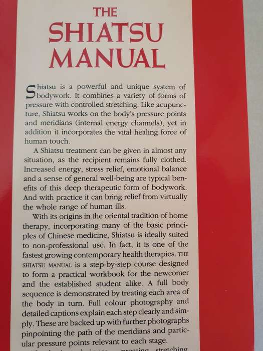 The Shiatsu Manual : Step-by-step techniques for a full body treatment: Gerry Thompson (Hardcover)