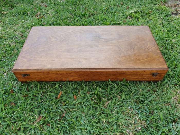 Large Wooden Cutlery Box